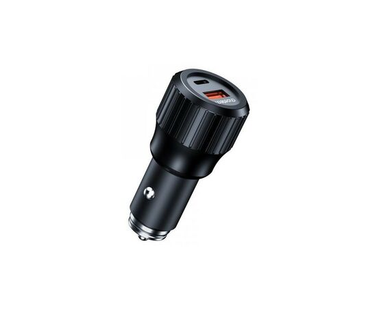 Зарядное устройство Choetech car USB-A/USB-C 63W QC3.0/PD/PPS black (TC0010-BK)
