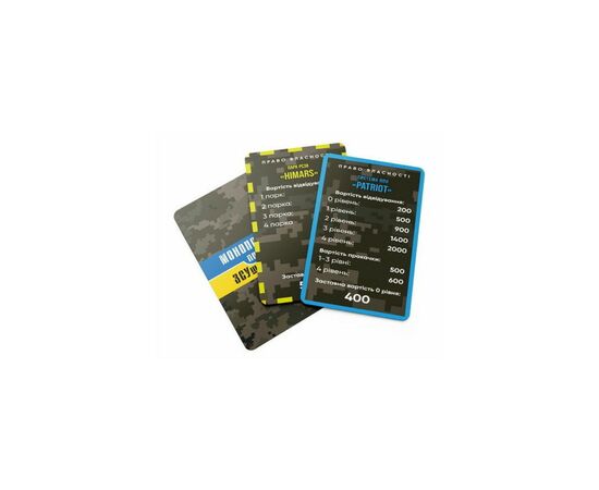 Настольная игра Craftorika Монополия по ВСУшному, украинский (ВР_МПЗСУ), изображение 5 Настольная игра Craftorika Монополия по ВСУшному, украинский (ВР_МПЗСУ), изображение 5