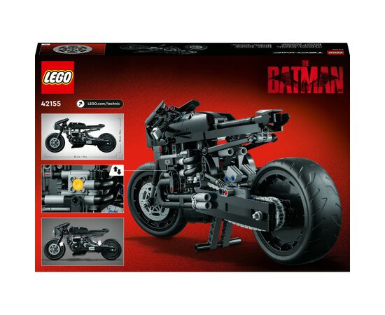 Конструктор LEGO Technic Бэтмен: Бэтцикл 641 деталь (42155), изображение 10 Конструктор LEGO Technic Бэтмен: Бэтцикл 641 деталь (42155), изображение 10