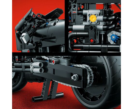 Конструктор LEGO Technic Бэтмен: Бэтцикл 641 деталь (42155), изображение 3 Конструктор LEGO Technic Бэтмен: Бэтцикл 641 деталь (42155), изображение 3