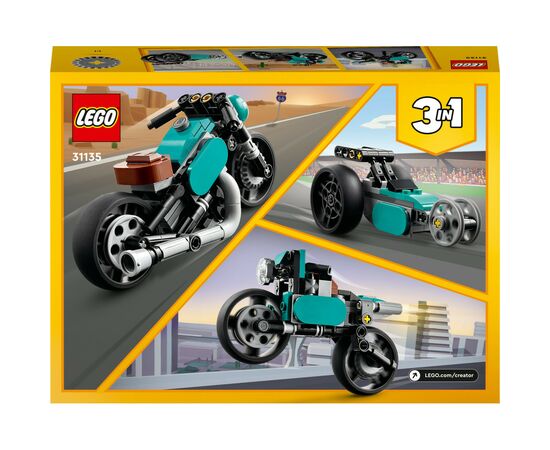 Конструктор LEGO Creator Вінтажний мотоцикл 128 деталей (31135), зображення 10 Конструктор LEGO Creator Вінтажний мотоцикл 128 деталей (31135), зображення 10