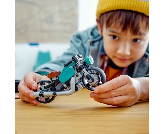 Конструктор LEGO Creator Вінтажний мотоцикл 128 деталей (31135), зображення 6 Конструктор LEGO Creator Вінтажний мотоцикл 128 деталей (31135), зображення 6