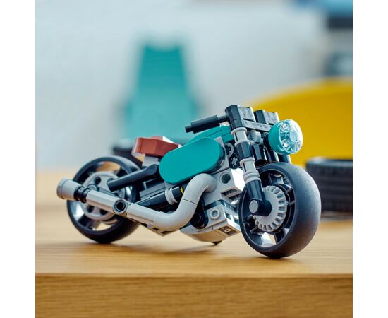 Конструктор LEGO Creator Вінтажний мотоцикл 128 деталей (31135), зображення 8 Конструктор LEGO Creator Вінтажний мотоцикл 128 деталей (31135), зображення 8