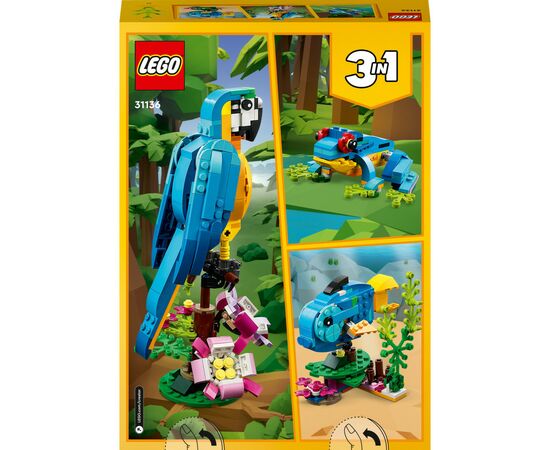 Конструктор LEGO Creator Экзотический попугай 253 детали (31136), изображение 10 Конструктор LEGO Creator Экзотический попугай 253 детали (31136), изображение 10