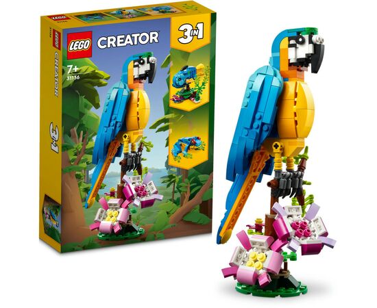 Конструктор LEGO Creator Экзотический попугай 253 детали (31136), изображение 9 Конструктор LEGO Creator Экзотический попугай 253 детали (31136), изображение 9