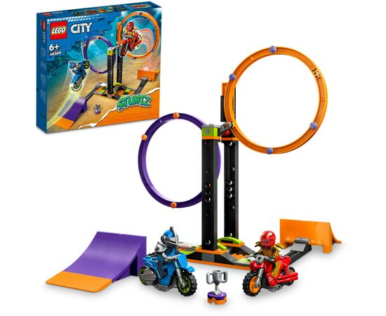 Конструктор LEGO City Stuntz Каскадерское задание с вращением 117 деталей (60360), изображение 6 Конструктор LEGO City Stuntz Каскадерское задание с вращением 117 деталей (60360), изображение 6