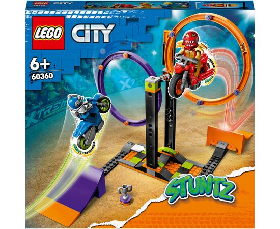 Конструктор LEGO City Stuntz Каскадерське завдання із обертанням 117 деталей (60360)