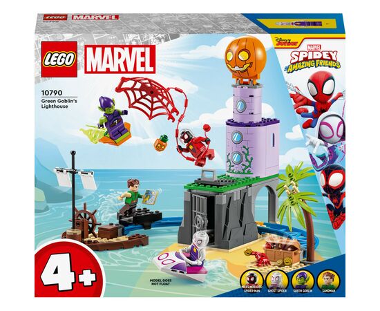 Конструктор LEGO Marvel Команда Паука на маяке Зеленого Гоблина 149 деталей (10790)
