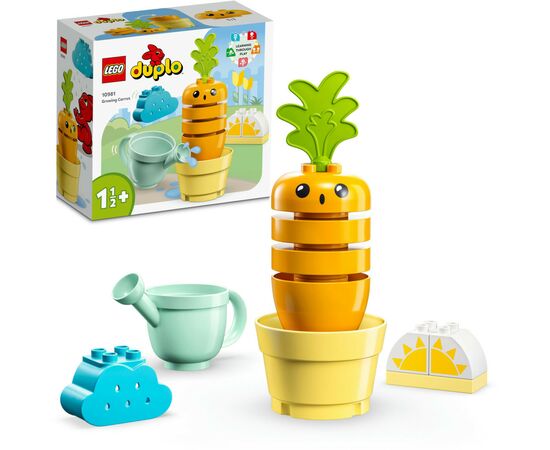Конструктор LEGO DUPLO My First Морква на грядці 11 деталей (10981), зображення 6 Конструктор LEGO DUPLO My First Морква на грядці 11 деталей (10981), зображення 6