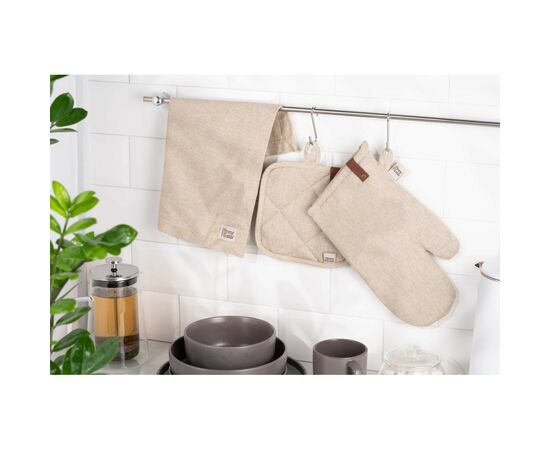 Серветка на стіл Ardesto Oliver бежевий 40х40 см, 100% бавовна (ART06OB), зображення 2 Серветка на стіл Ardesto Oliver бежевий 40х40 см, 100% бавовна (ART06OB), зображення 2