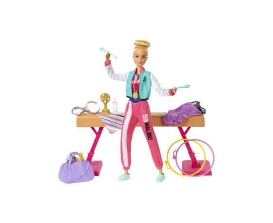 Лялька Barbie Гімнастка (GJM72), зображення 2 Лялька Barbie Гімнастка (GJM72), зображення 2