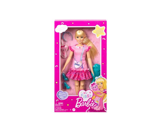 Кукла Barbie Моя первая Barbie, блондинка с котёнком (HLL19), изображение 2 Кукла Barbie Моя первая Barbie, блондинка с котёнком (HLL19), изображение 2