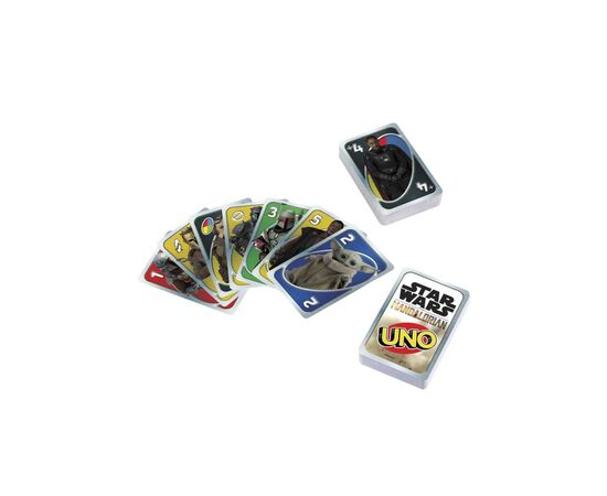 Настольная игра UNO Мандолорец (HJR23), изображение 4 Настольная игра UNO Мандолорец (HJR23), изображение 4