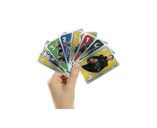Настольная игра UNO Мандолорец (HJR23), изображение 5 Настольная игра UNO Мандолорец (HJR23), изображение 5