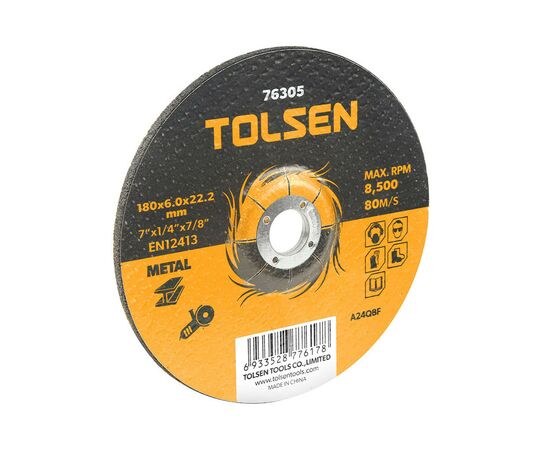 Круг відрізний Tolsen по металу 125х6.0*22.2мм (76303)