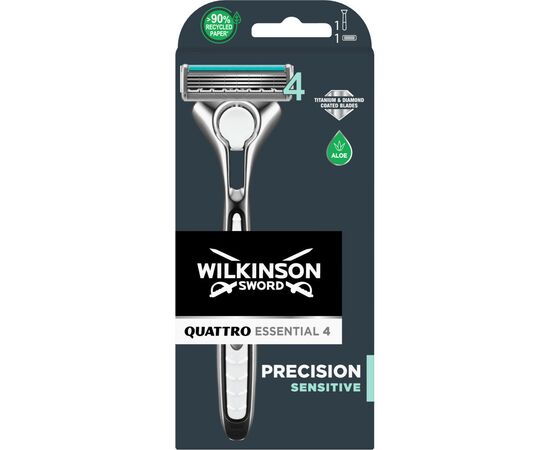 Бритва Wilkinson Sword Quattro Titanium Sensitive (4027800205707)