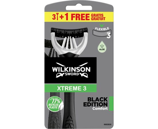 Бритва Wilkinson Sword Xtreme3 Black Edition 4 шт. (4027800072248)