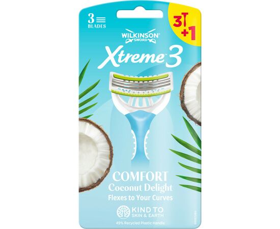 Бритва Wilkinson Sword Xtreme3 Comfort Coconut Delight 4 шт. (4027800152506)
