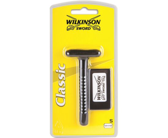 Бритва Wilkinson Sword Classic Double Edge Razor + 5 змінних лез (4027800015504)