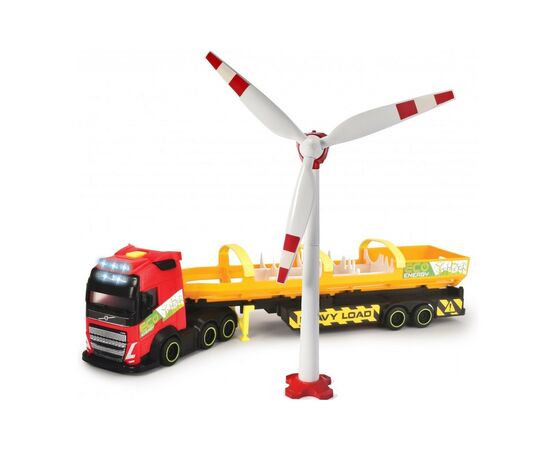 Спецтехніка Dickie Toys Вантажівка Вольво Перевезення вітрогенератора зі звук. та світл. ефектами, 40 см (3747011), зображення 2 Спецтехніка Dickie Toys Вантажівка Вольво Перевезення вітрогенератора зі звук. та світл. ефектами, 40 см (3747011), зображення 2