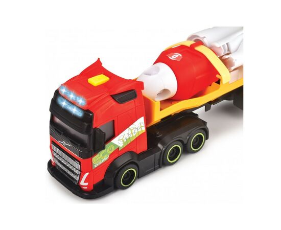 Спецтехніка Dickie Toys Вантажівка Вольво Перевезення вітрогенератора зі звук. та світл. ефектами, 40 см (3747011), зображення 6 Спецтехніка Dickie Toys Вантажівка Вольво Перевезення вітрогенератора зі звук. та світл. ефектами, 40 см (3747011), зображення 6