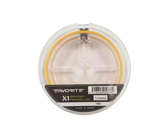 Шнур Favorite X1 PE 4x 150m 2.0/0.240mm 30lb/13.8kg Orange (1693.11.23), изображение 2 Шнур Favorite X1 PE 4x 150m 2.0/0.240mm 30lb/13.8kg Orange (1693.11.23), изображение 2