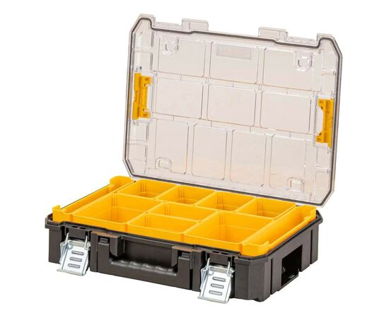 Ящик для инструментов DeWALT TSTAK, прозрачная крышка, 10 чашек, IP54 (DWST82968-1), изображение 2 Ящик для инструментов DeWALT TSTAK, прозрачная крышка, 10 чашек, IP54 (DWST82968-1), изображение 2