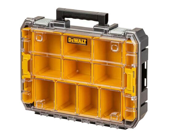 Ящик для инструментов DeWALT TSTAK, прозрачная крышка, 10 чашек, IP54 (DWST82968-1), изображение 3 Ящик для инструментов DeWALT TSTAK, прозрачная крышка, 10 чашек, IP54 (DWST82968-1), изображение 3