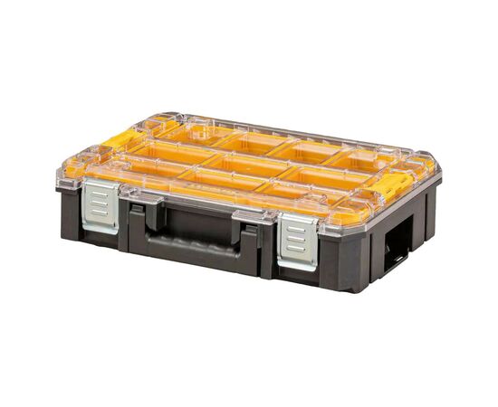 Ящик для інструментів DeWALT TSTAK, прозора кришка, 10 чашок, IP54 (DWST82968-1)