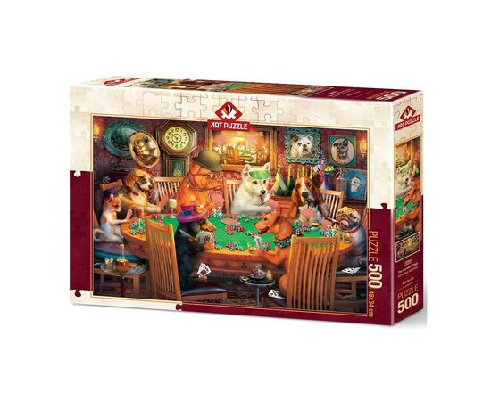 Пазл ART PUZZLE Собаки-ігромани, 500 елементів (5094)