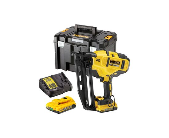 Гвоздезабиватель DeWALT 18В, диаметр/длина гвоздя 1.6/63 мм, 2 АКБ, ЗУ, кейс (DCN660D2)
