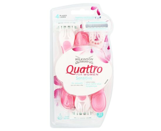 Бритва Wilkinson Sword Quattro for Women Sensitive 3 шт. (4027800108107)