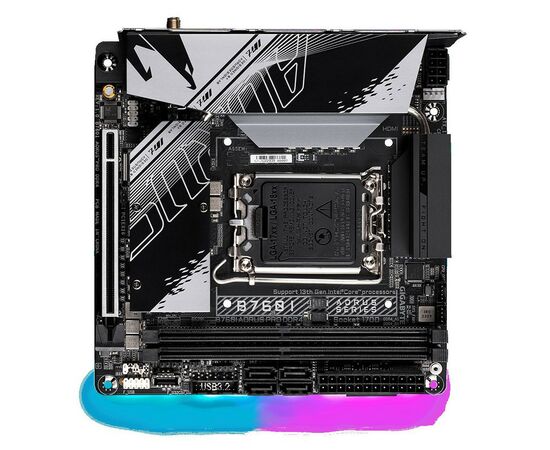 Материнская плата GIGABYTE B760I AORUS PRO DDR4, изображение 5 Материнская плата GIGABYTE B760I AORUS PRO DDR4, изображение 5