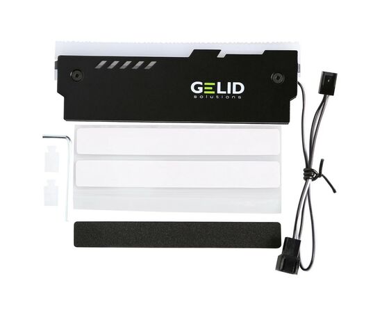 Охолодження для пам'яті Gelid Solutions Lumen RGB RAM Memory Cooling Black (GZ-RGB-01), зображення 2 Охолодження для пам'яті Gelid Solutions Lumen RGB RAM Memory Cooling Black (GZ-RGB-01), зображення 2