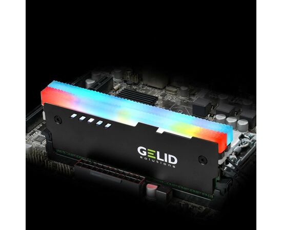 Охолодження для пам'яті Gelid Solutions Lumen RGB RAM Memory Cooling Black (GZ-RGB-01), зображення 6 Охолодження для пам'яті Gelid Solutions Lumen RGB RAM Memory Cooling Black (GZ-RGB-01), зображення 6