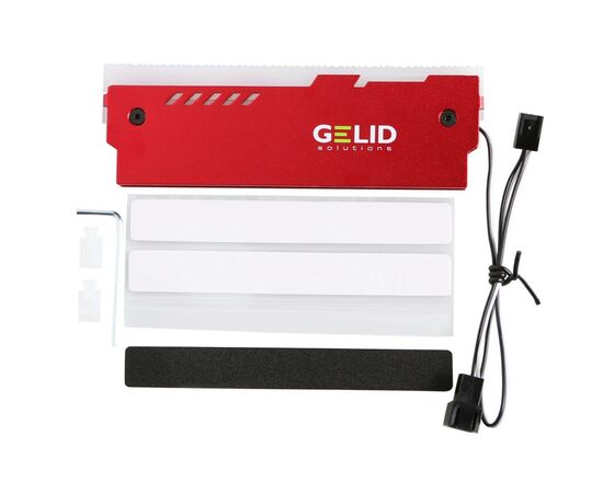 Охлаждение для памяти Gelid Solutions Lumen RGB RAM Memory Cooling Red (GZ-RGB-02), зображення 2 Охлаждение для памяти Gelid Solutions Lumen RGB RAM Memory Cooling Red (GZ-RGB-02), зображення 2
