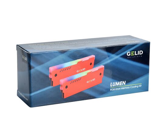 Охлаждение для памяти Gelid Solutions Lumen RGB RAM Memory Cooling Red (GZ-RGB-02), зображення 6 Охлаждение для памяти Gelid Solutions Lumen RGB RAM Memory Cooling Red (GZ-RGB-02), зображення 6