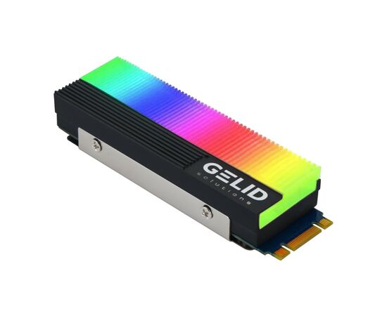 Радиатор охлаждения Gelid Solutions GLINT ARGB M.2 2280 SSD (M2-RGB-01), зображення 3 Радиатор охлаждения Gelid Solutions GLINT ARGB M.2 2280 SSD (M2-RGB-01), зображення 3