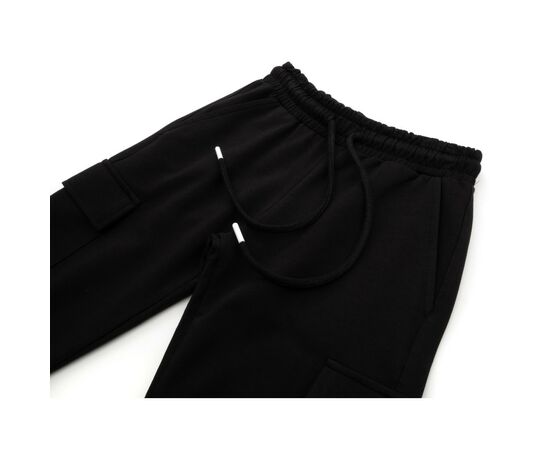 Штаны детские A-Yugi спортивные с карманами (7143.03-152B-black), изображение 3 Штаны детские A-Yugi спортивные с карманами (7143.03-152B-black), изображение 3