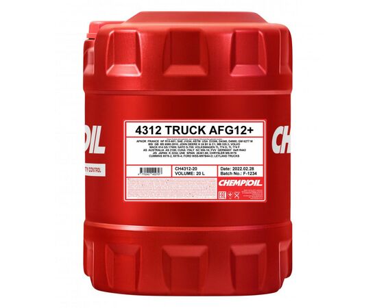 Антифриз CHEMPIOIL AFG12+ красный TRUCK 20л (CH4312-20)