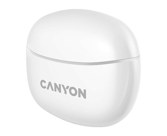 Навушники Canyon TWS-5 White (CNS-TWS5W), зображення 4 Навушники Canyon TWS-5 White (CNS-TWS5W), зображення 4