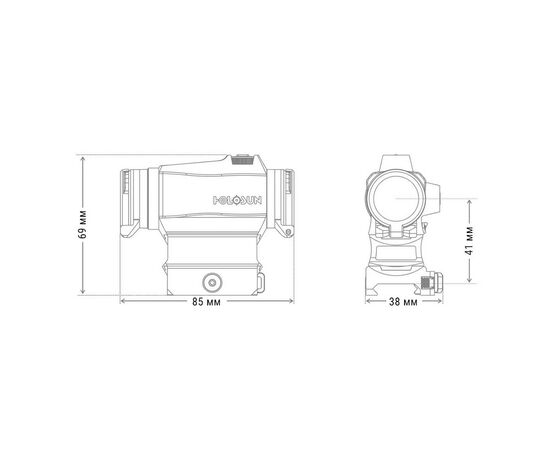 Прицел Holosun HE515CM-GR (747019), изображение 7 Прицел Holosun HE515CM-GR (747019), изображение 7