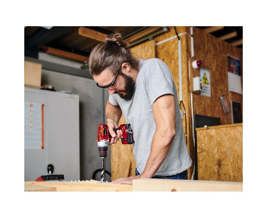 Шуруповерт Einhell TE-CD 18/2 Li +39, 1x2,5 Ah, PXC, 18В, 2.5 Ач, набор бит и сверл, кейс (4514219), изображение 4 Шуруповерт Einhell TE-CD 18/2 Li +39, 1x2,5 Ah, PXC, 18В, 2.5 Ач, набор бит и сверл, кейс (4514219), изображение 4