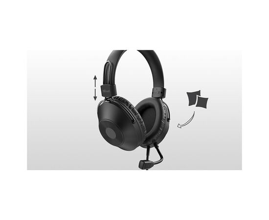 Наушники Trust Zaru USB Black (24187), изображение 7 Наушники Trust Zaru USB Black (24187), изображение 7