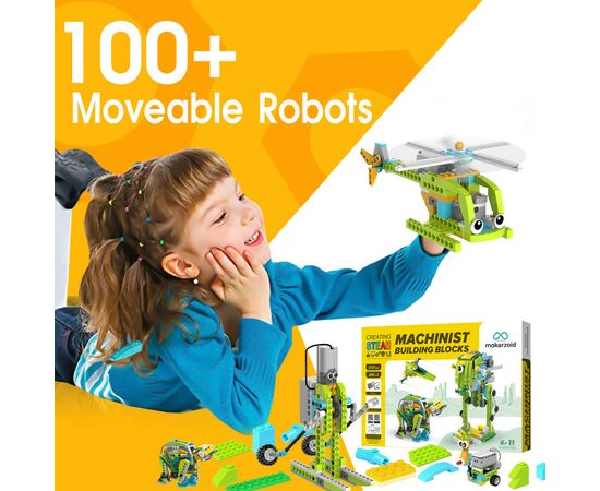 Конструктор Makerzoid Machinist Building Block (MKZ-EC-MCT), изображение 5 Конструктор Makerzoid Machinist Building Block (MKZ-EC-MCT), изображение 5