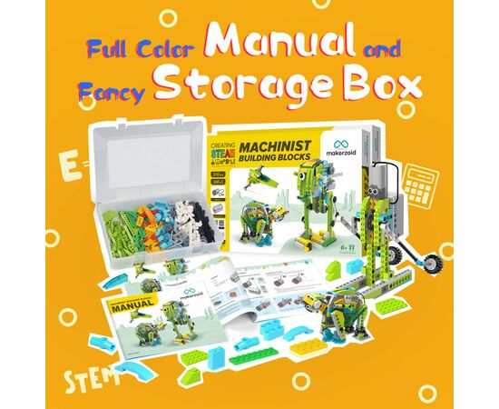 Конструктор Makerzoid Machinist Building Block (MKZ-EC-MCT), изображение 6 Конструктор Makerzoid Machinist Building Block (MKZ-EC-MCT), изображение 6