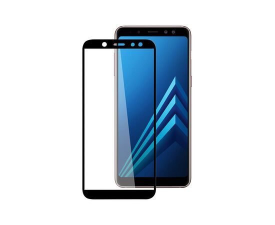 Скло захисне PowerPlant Full screen Samsung Galaxy A6, Black (GL605316)