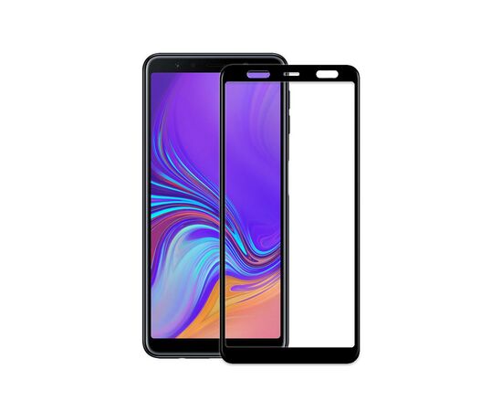 Стекло защитное PowerPlant Full screen Samsung Galaxy A7 (2018), Black (GL606023)