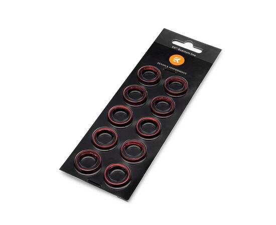 Фітинг для СВО Ekwb EK-Quantum Torque Color Ring 10-Pack HDC 16 - Red (3831109816417)
