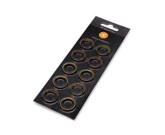Фітинг для СВО Ekwb EK-Quantum Torque Color Ring 10-Pack HDC 16 - Satin Gold (3831109816455)